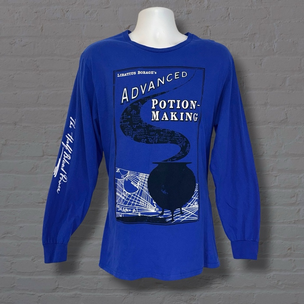 LootCrate Harry Potter Potion-Making - Unisex Longsleeve Tee - Blue - Size Large
